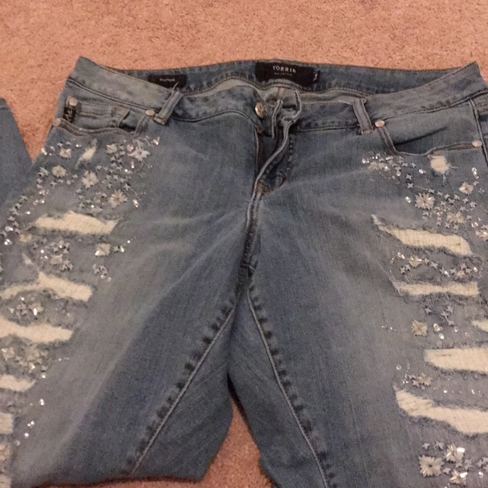 Torrid distressed jeans